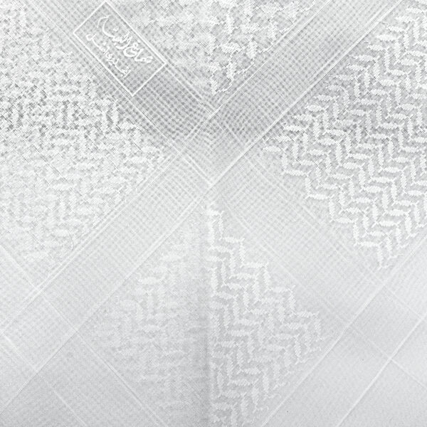 Shemagh Bassam England White 100% Cotton ,شماغ البسام انجليزي ابيض 100% قطن - Image 4