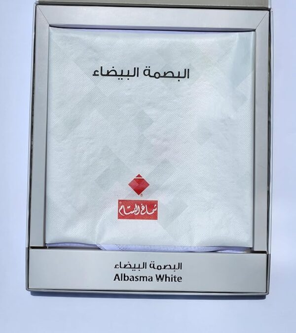 Shemagh Bassam England White 100% Cotton ,شماغ البسام انجليزي ابيض 100% قطن - Image 5