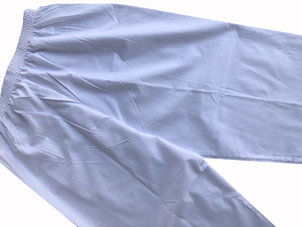 Safari Long Pant For Men White Plain سروال سفاري مل رجالي ابيض ساده - Image 3