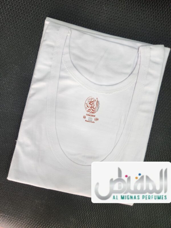 Vest Diplomat 222 innerwear White 100% Indian  Cotton Pack of Six صندوق من ٦ قطع ويست فانيلة داخلية رجالية دبلوماسي ٢٢٢ ابيض ١٠٠% هندى قطن - Image 3