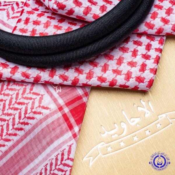 Shamag Al Ajaweed Red 100% Cotton Model:75 شماغ الاجاويد احمر ١٠٠% قطن موديل:٧٥ - Image 3