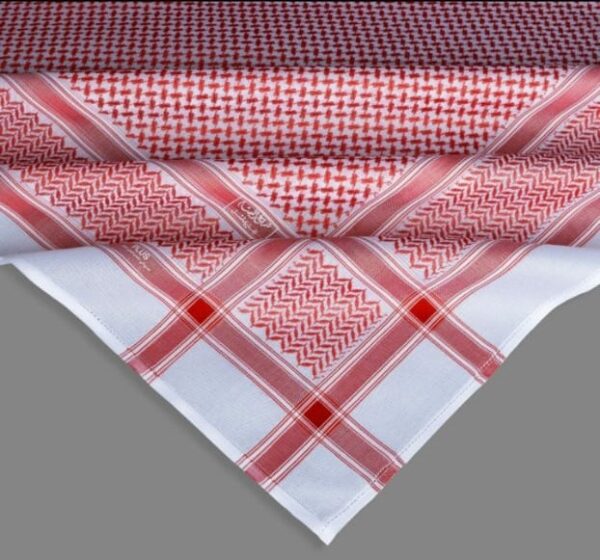 Shemagh Bassam 23Plus Red Made England البسام شماغ ٢٣ بلس احمر صنع انجليزي - Image 3