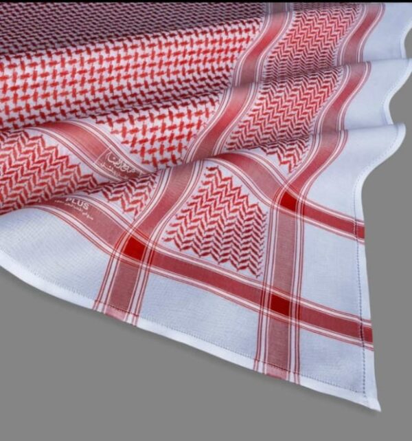 Shemagh Bassam 23Plus Red Made England البسام شماغ ٢٣ بلس احمر صنع انجليزي - Image 2