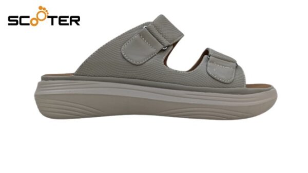 Scooter Sandal SK712 Grey/Tan – Traditional Arabic Footwear for Men - Image 6