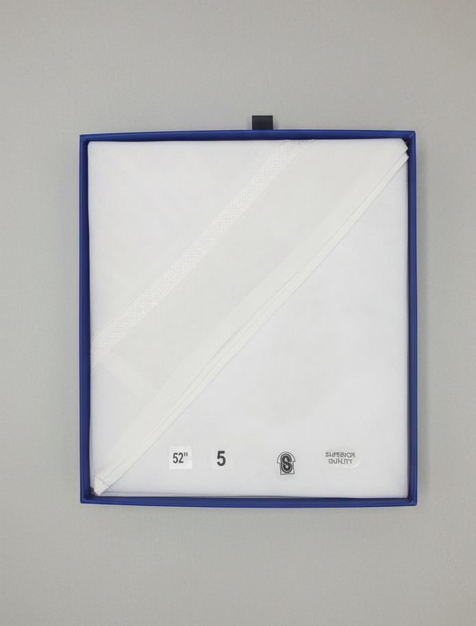 Le Paris Digital Ghutra New Design White Traditional Headwear No.5 - Image 3