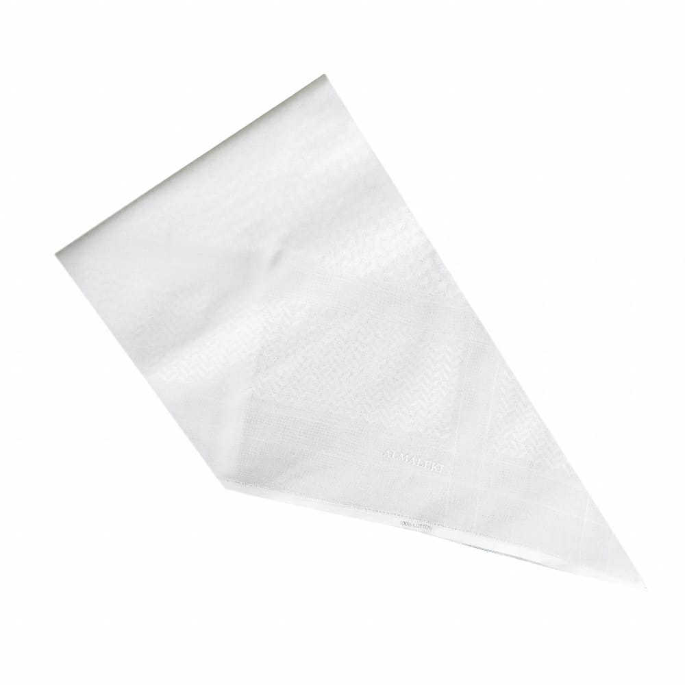 AL MALEKI PLATINUM M-2 Shemagh 100% Cotton White المالكي بلاتينيوم M-2 شماغ 100% قطن أبيض - Image 5