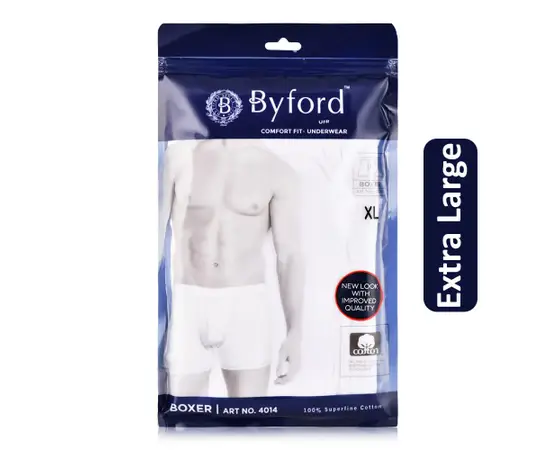 Byford Men’s Boxer Shorts 100% Superfine Cotton Comfort Fit Innerwear شورت بوكسر رجالي من بايفورد، مصنوع من قطن فائق النعومة 100%، مريح ومناسب للجسم - Image 2