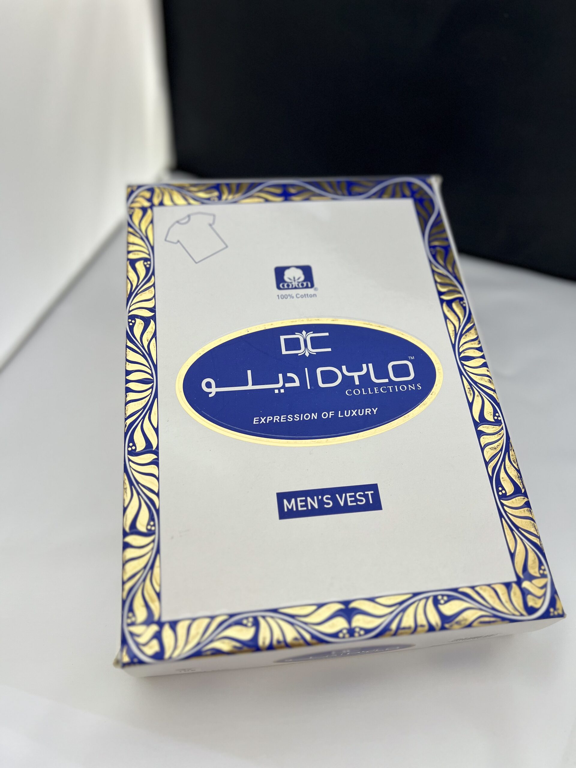 T Shirt/Vest Dylo 100% Indian Cotton 6pc Box . تي شرت/فانيلة ماركة ديلو١٠٠% قطن ٦قطع - Image 3