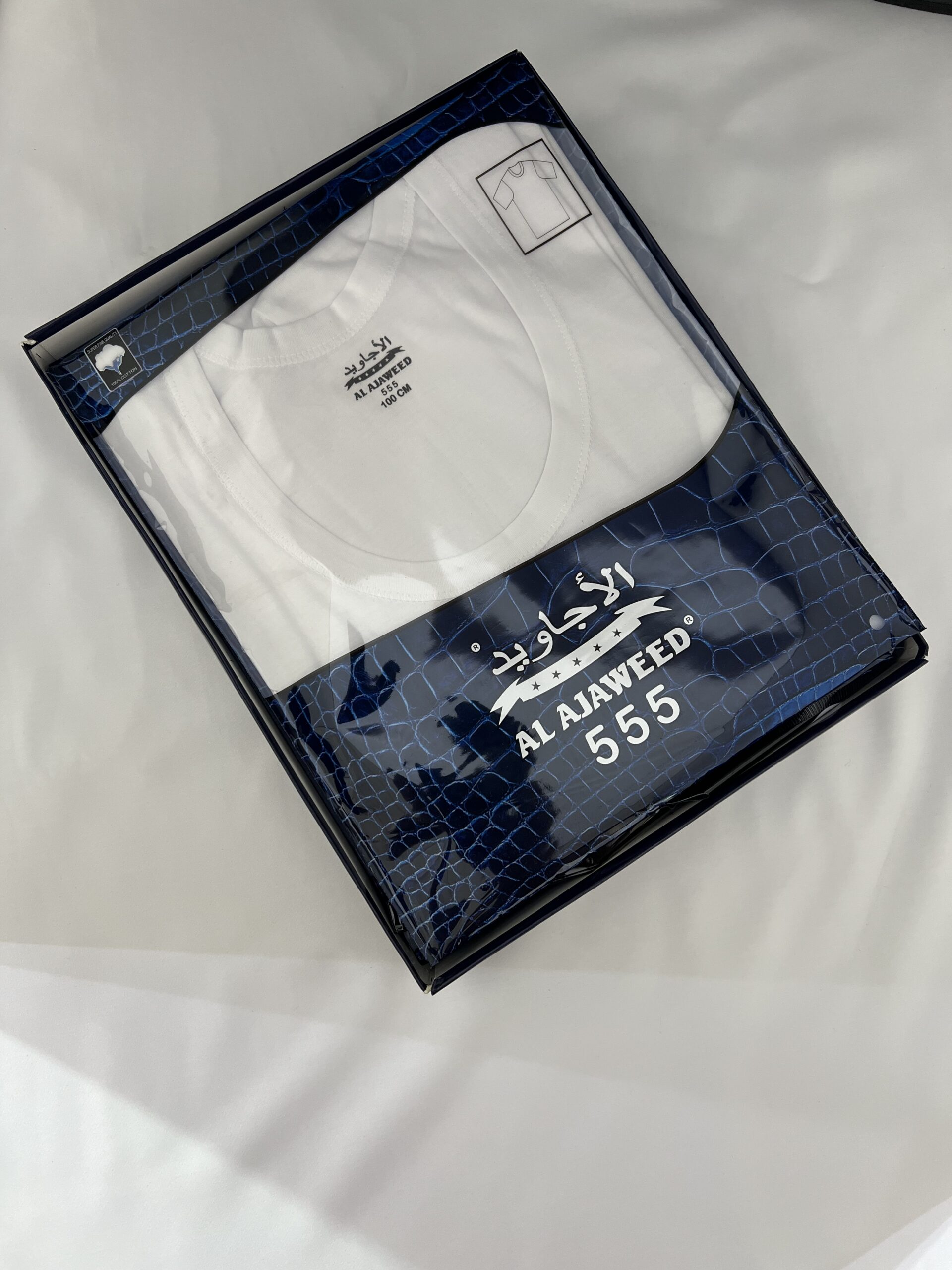 Shamag Al Javid White Cotton Model.93 شماغ الاجاويد ابيض موديل ٩٣ قطن - Image 2