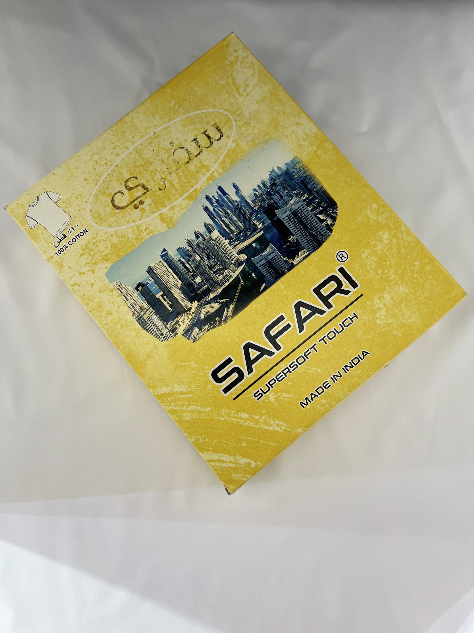 Safari Super Soft Touch Vest T Shirt Innerwear 100% Cotton Pack of Six صندوق من ٦ قطع سترة تي شيرت سفاري ملابس داخلية فائقة النعومة 100% قطن - Image 4