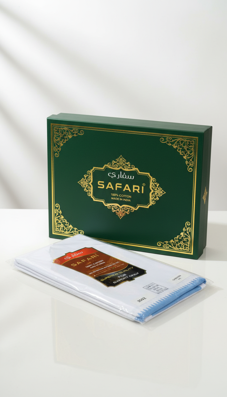 Safari White 100% Cotton Lunghi for Men Premium Quality Comfortable Lungi Lightweight & Durable لونجي وزار رجالي أبيض من القطن الخالص 100%، جودة ممتازة، مريح، خفيف الوزن ومتين - Image 7